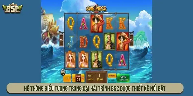Hệ thống biểu tượng trong Đại hải trình B52 được thiết kế nổi bật
